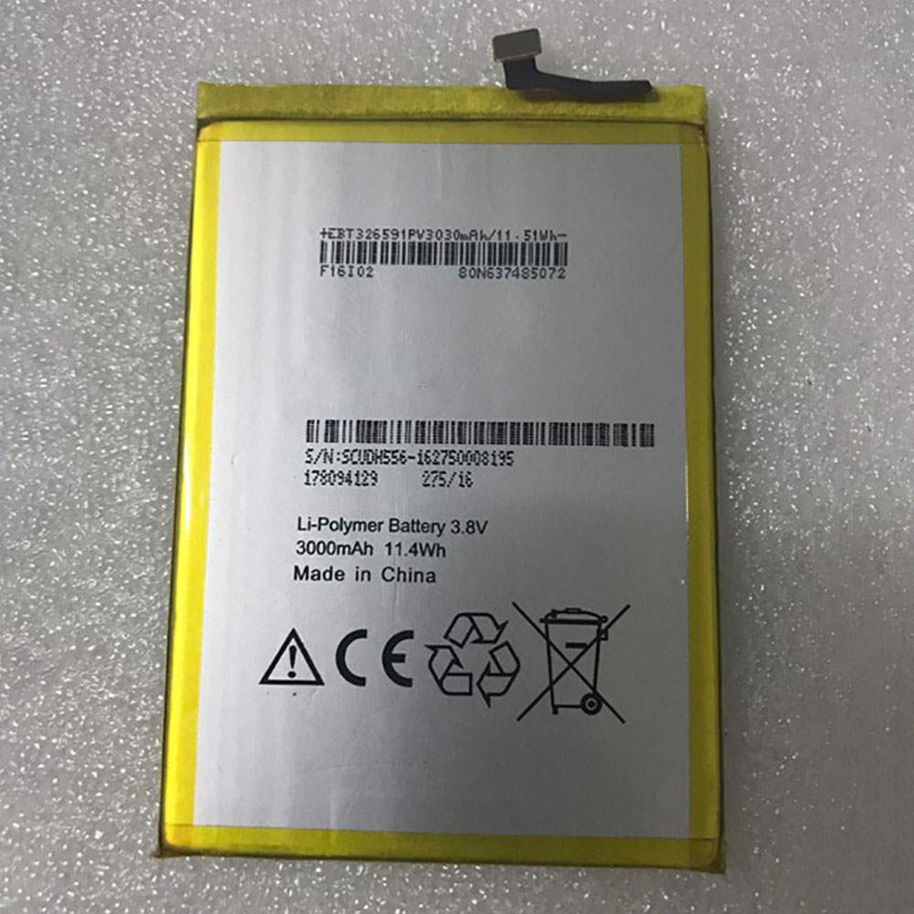 Batterie pour Mobiwire F16I02 phone 178094129, 3000mAh/11.4WH 