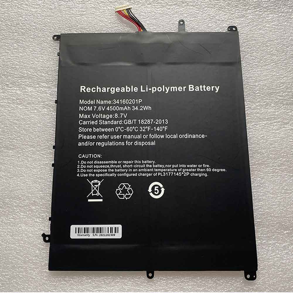 Chuwi 34160201P Laptop accu batterij