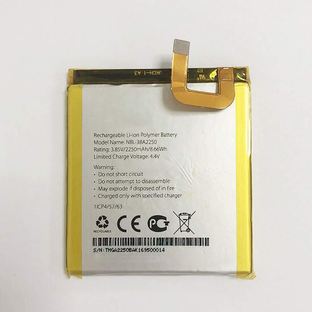 Batterie pour TP-LINK NEFFOS X1 TP902A TP902C NBL-38A2250, 2250mAh/8.66WH 