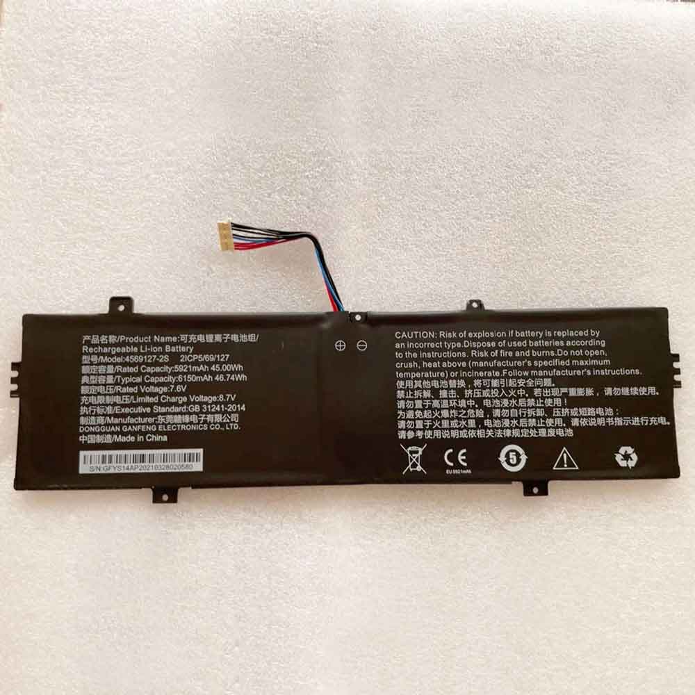 Hasee 4569127-2S Laptop accu batterij