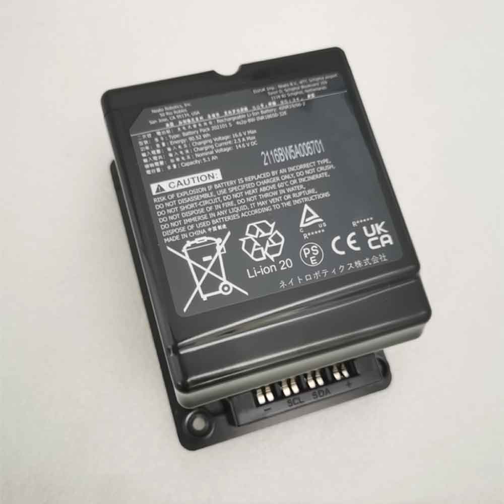Batterie pour Neato 4S2P-BW-INR18650-32E DVT3 VR-4S2P 4S2P-BW-INR18650-32E, 5100mAh 