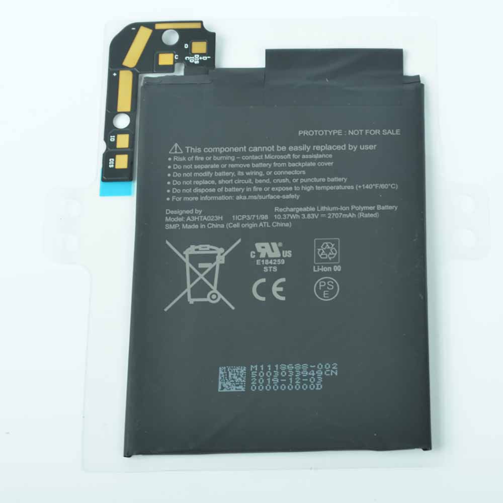 Microsoft 1ICP3/71/98 Tablet Accu batterij