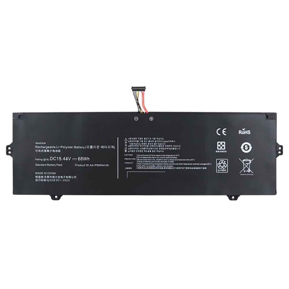 Batterie pour Samsung Galaxy Book Pro 360 15 NP950XDB NP950QDB AA-PBMN4VN, 68WH 