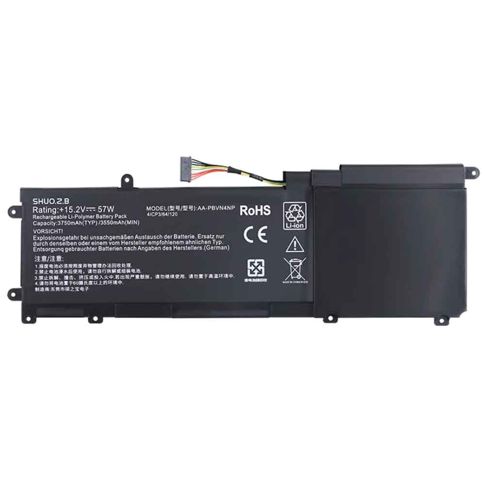 Batterie pour Samsung NP670Z5E-X01AE NP670Z5E-X01BE AA-PBVN4NP, 3750mAh 