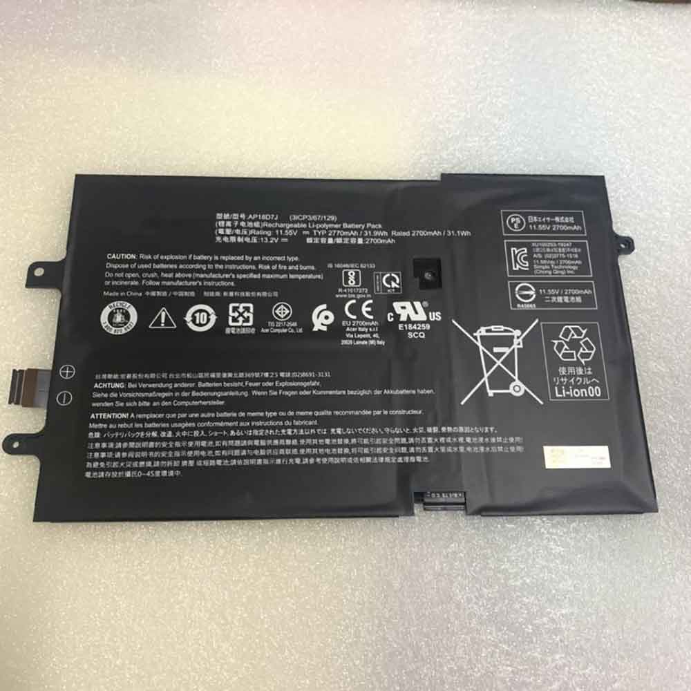 Acer AP18D7J Laptop accu batterij