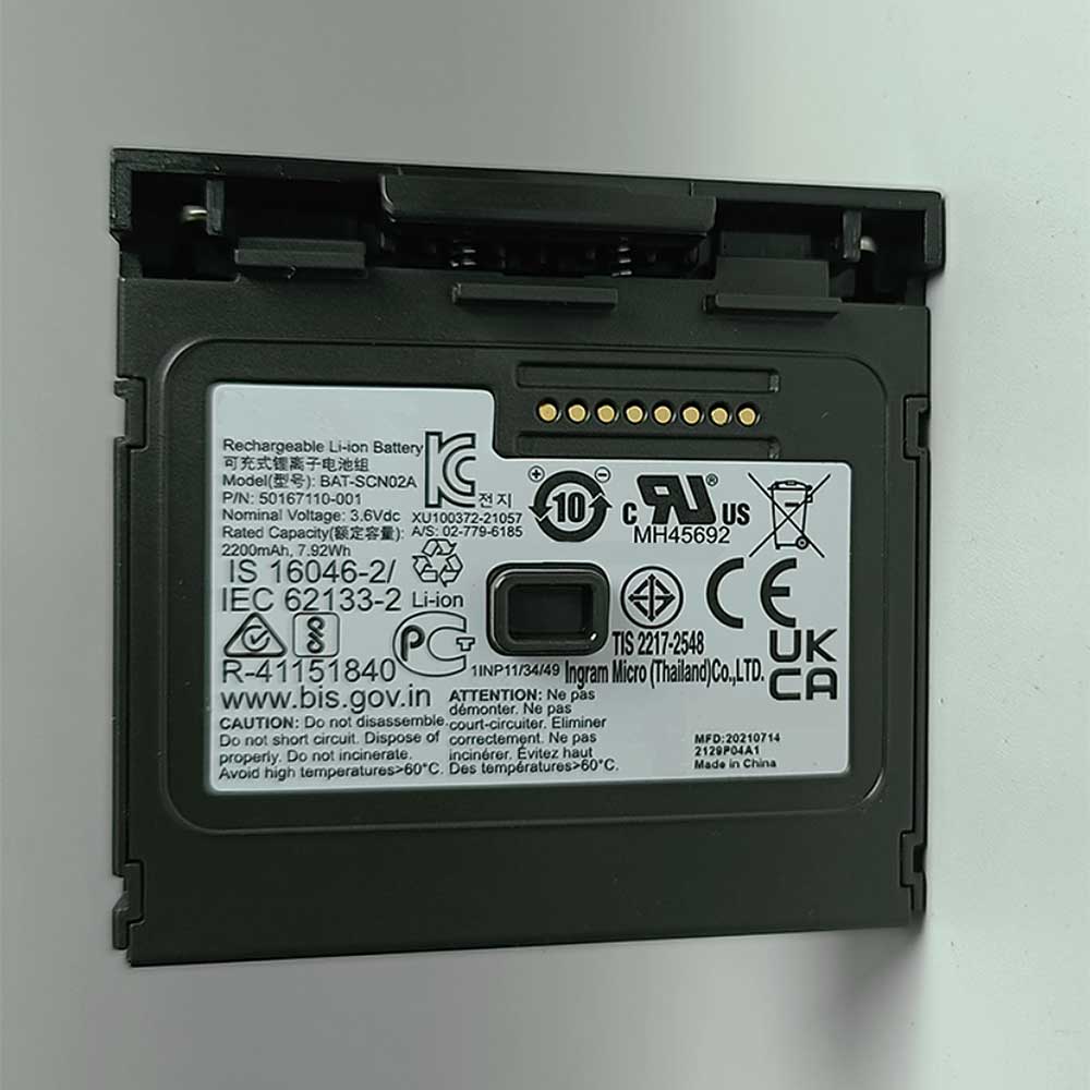 BAT-SCN02A pour Honeywell BAT-SCN02 8680i 50167110-001