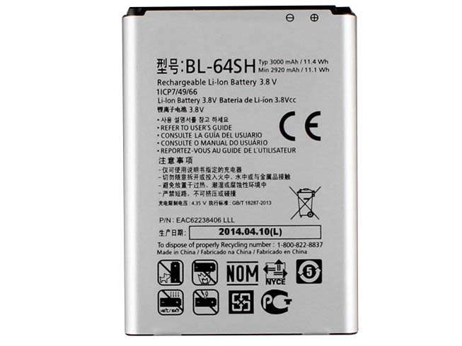 Batterie pour LG Volt LS740 Boost Mobile Virgin BL-64SH, 3000mAh 