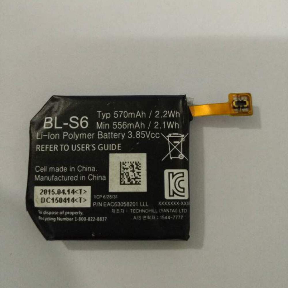 LG BL-S6 Smartwatch Accu batterij