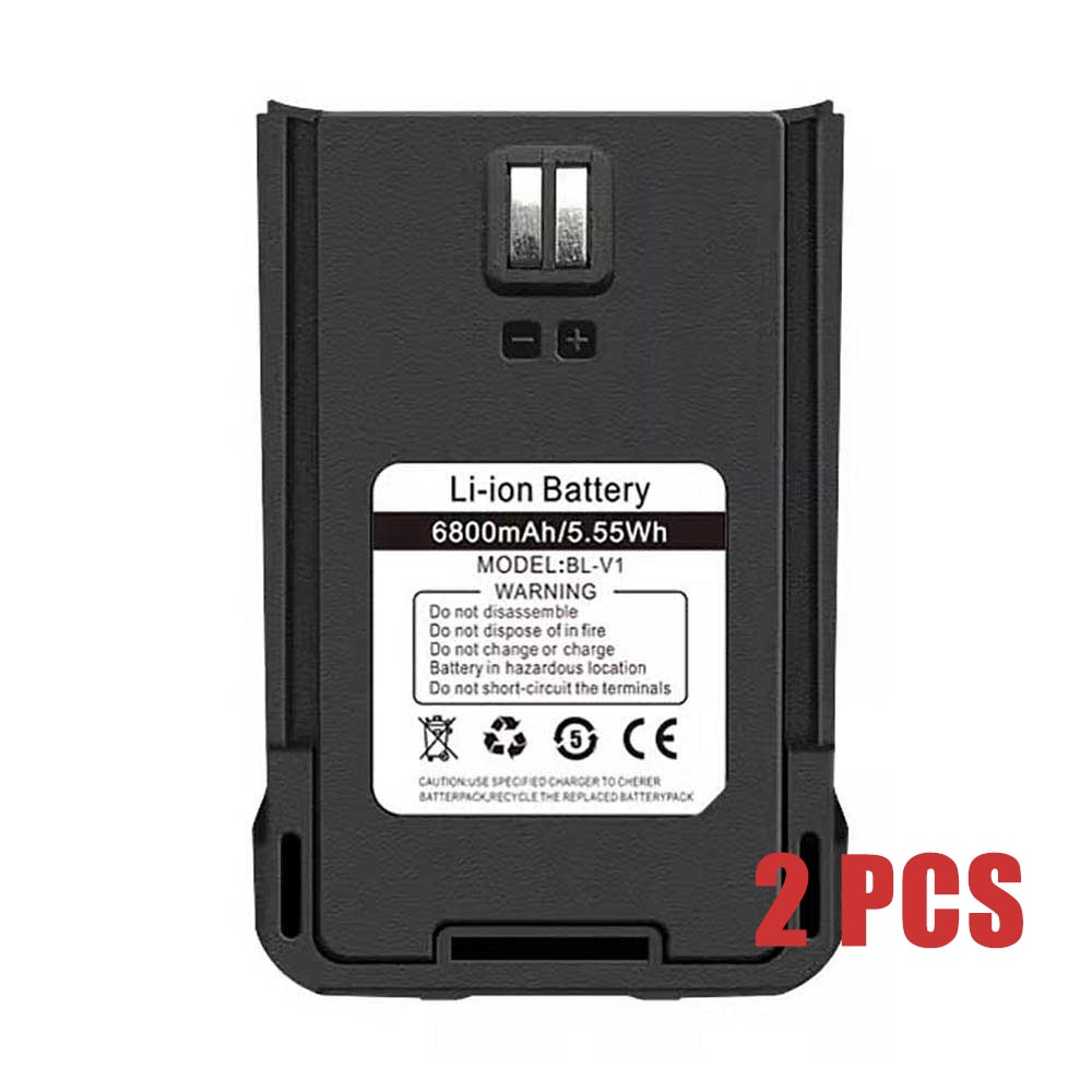 Batterie pour Baofeng BF868 E50 888SPLUS BF-E80 BL-V1, 6800mAh 