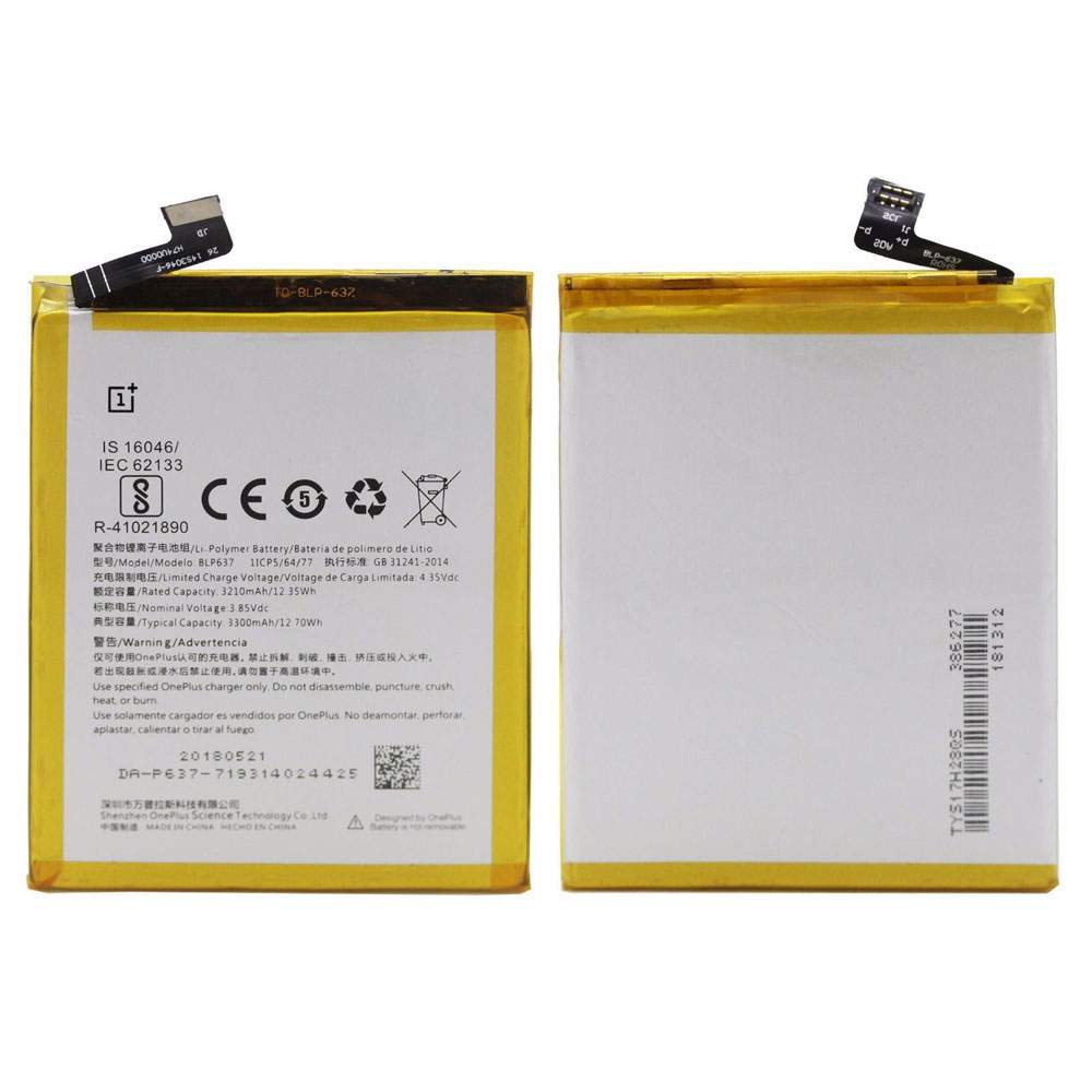 OnePlus BLP637 Mobiele Telefoon Accu batterij