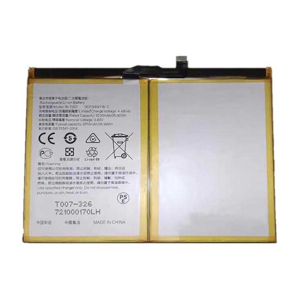 Batterie Tablette compatible OPPO Pad 2 OPD2201