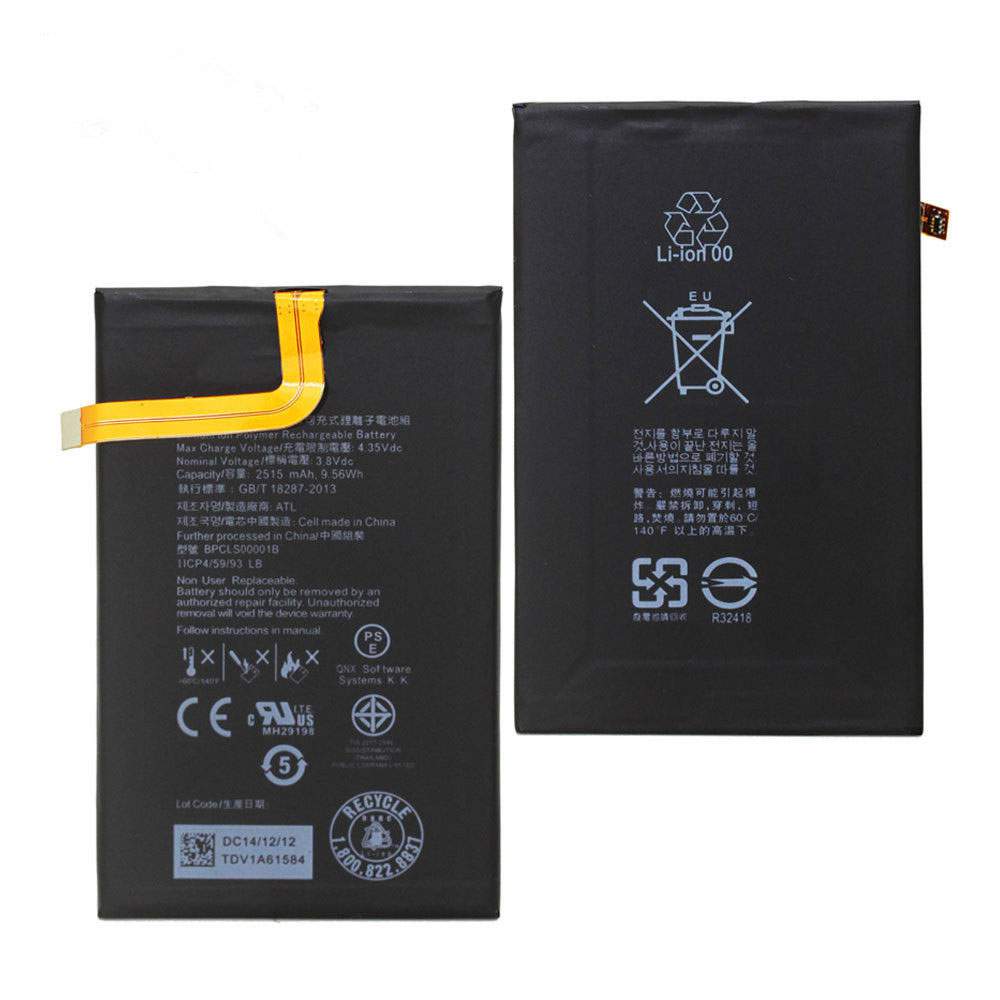 BLACKBERRY BPCLS00001B Mobiele Telefoon Accu batterij