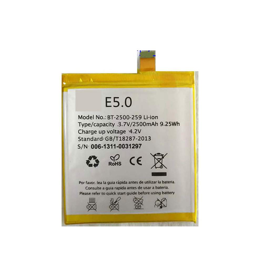 BQ E5.0 Mobiele Telefoon Accu batterij