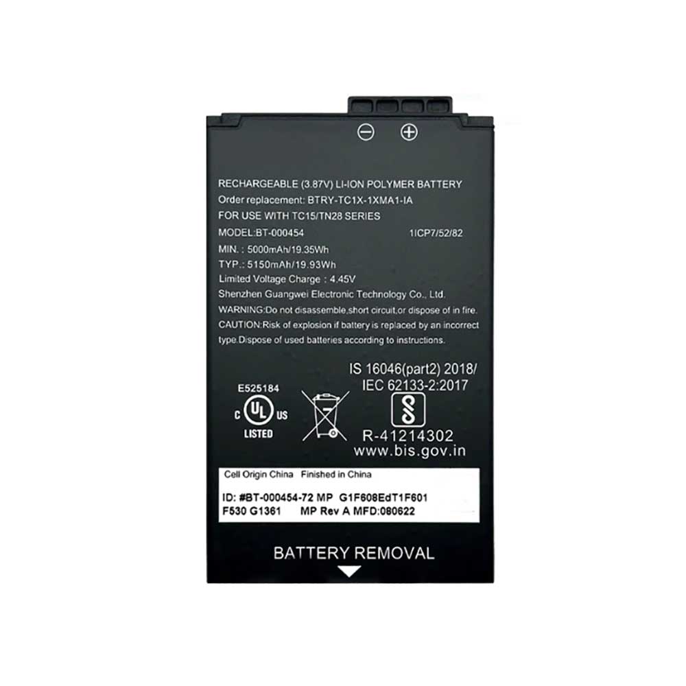 BT-000454 pour Zebra TC15 TN28 BTRY-TN2X-1XMA1-01