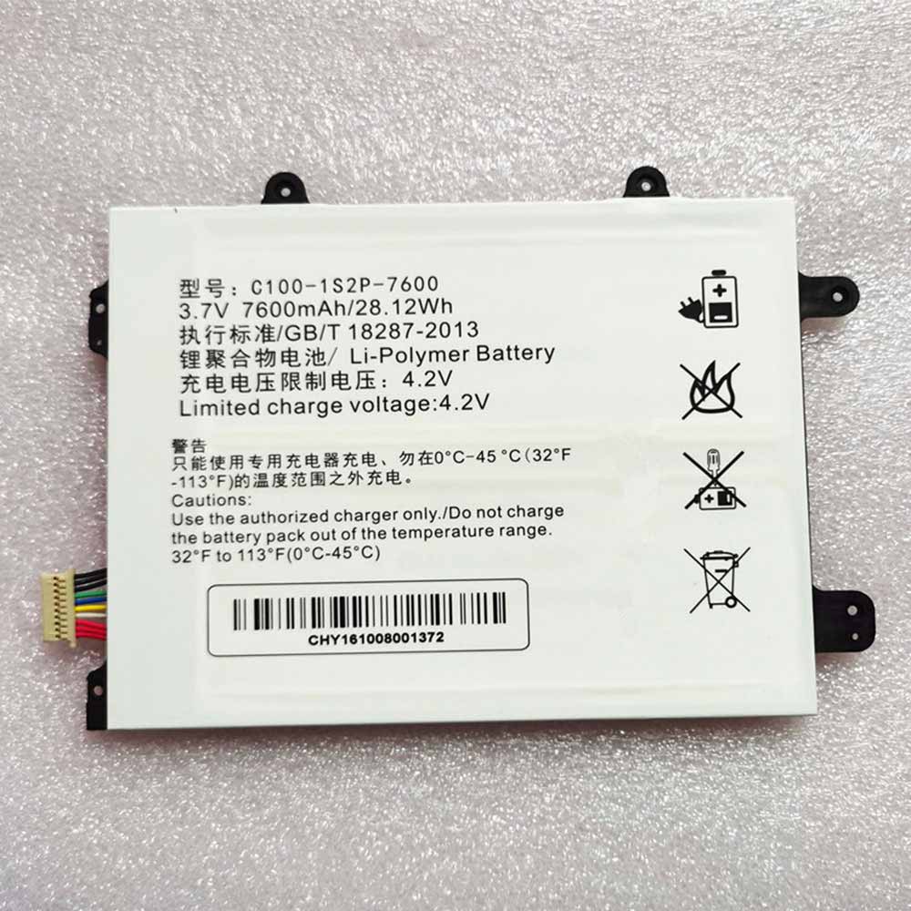 Clevo C100-1S2P-7600 Laptop accu batterij