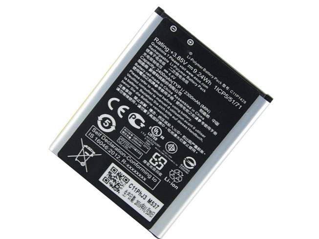 Batterie pour ASUS Zenfone 2 Laser ZE500KL ZE500KG C11P1428, 2400mAh 