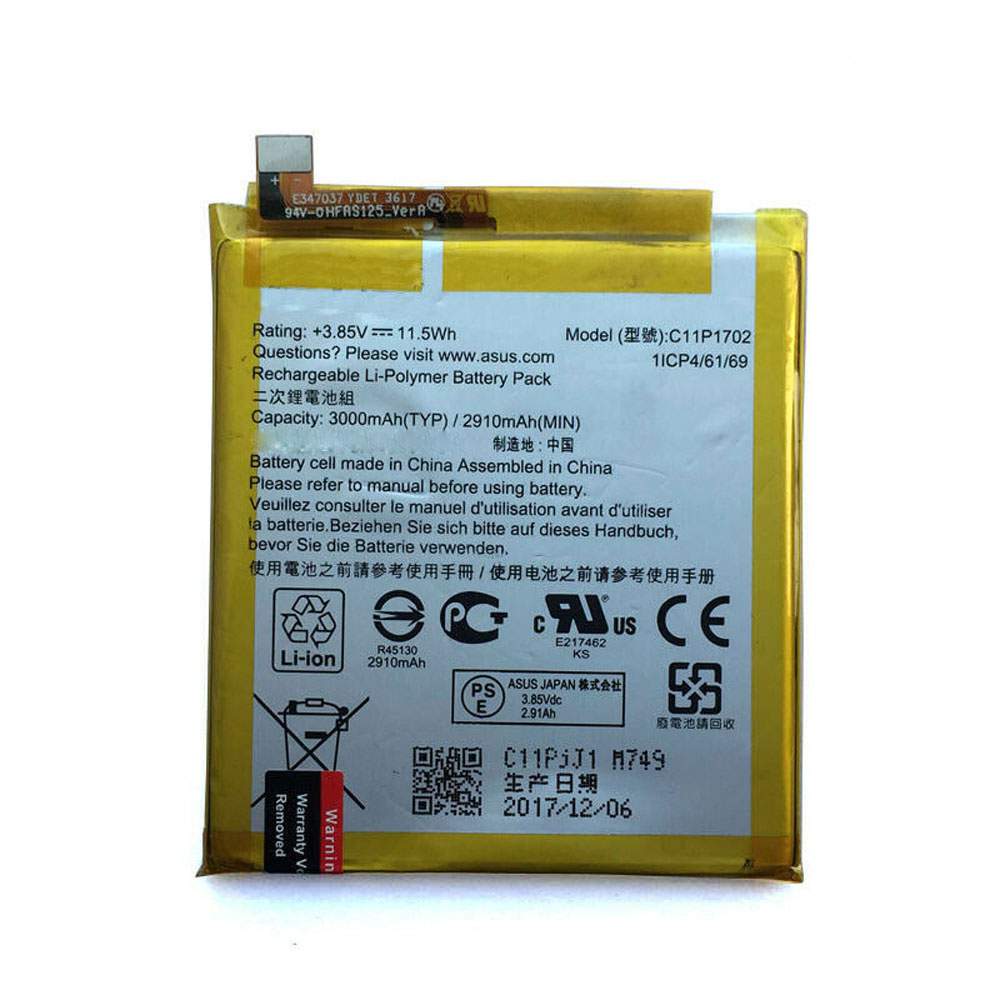 Asus C11P1702 Mobiele Telefoon Accu batterij