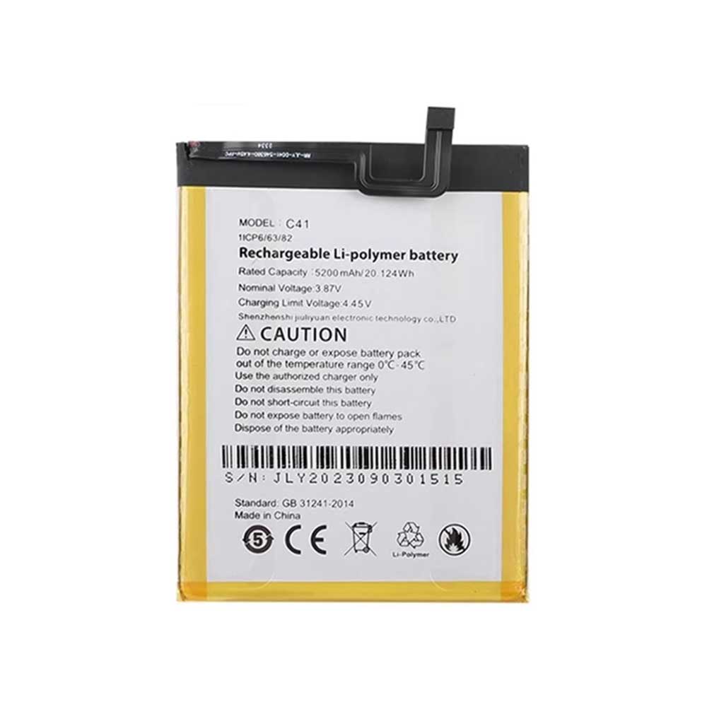 Batterie pour Cubot Note 21 40 50 C41, 5200mAh 