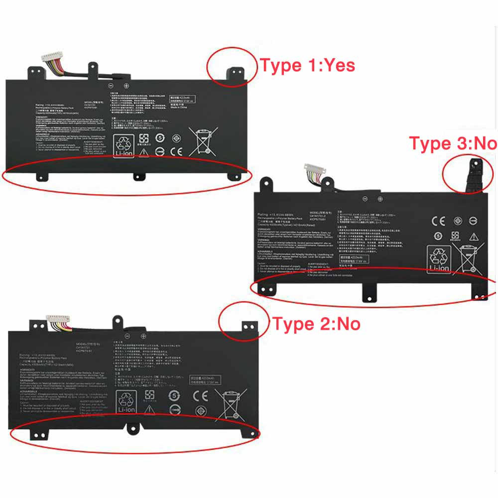 Asus C41N1731-2 Laptop accu batterij