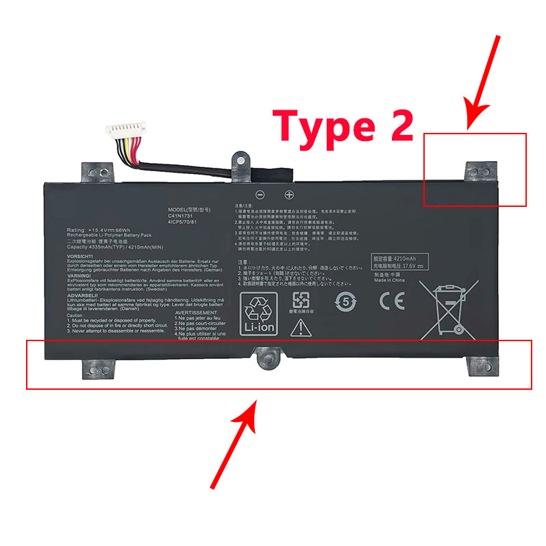 Asus BT3107-B Laptop accu batterij