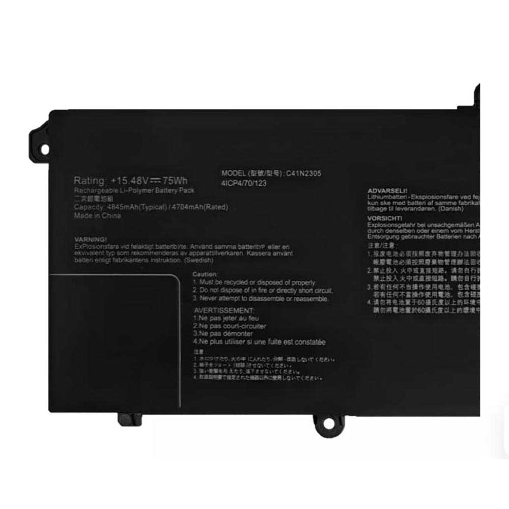 Batterie pour Asus Vivobook Pro 15 OLED 0B200-04490000 S5606 C41N2305, 4845mAh 