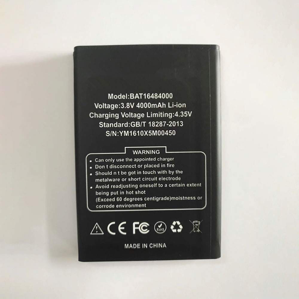 Batterie pour DOOGEE X5 MAX / X5 Max Pro Warranty BAT16484000, 4000mAh 
