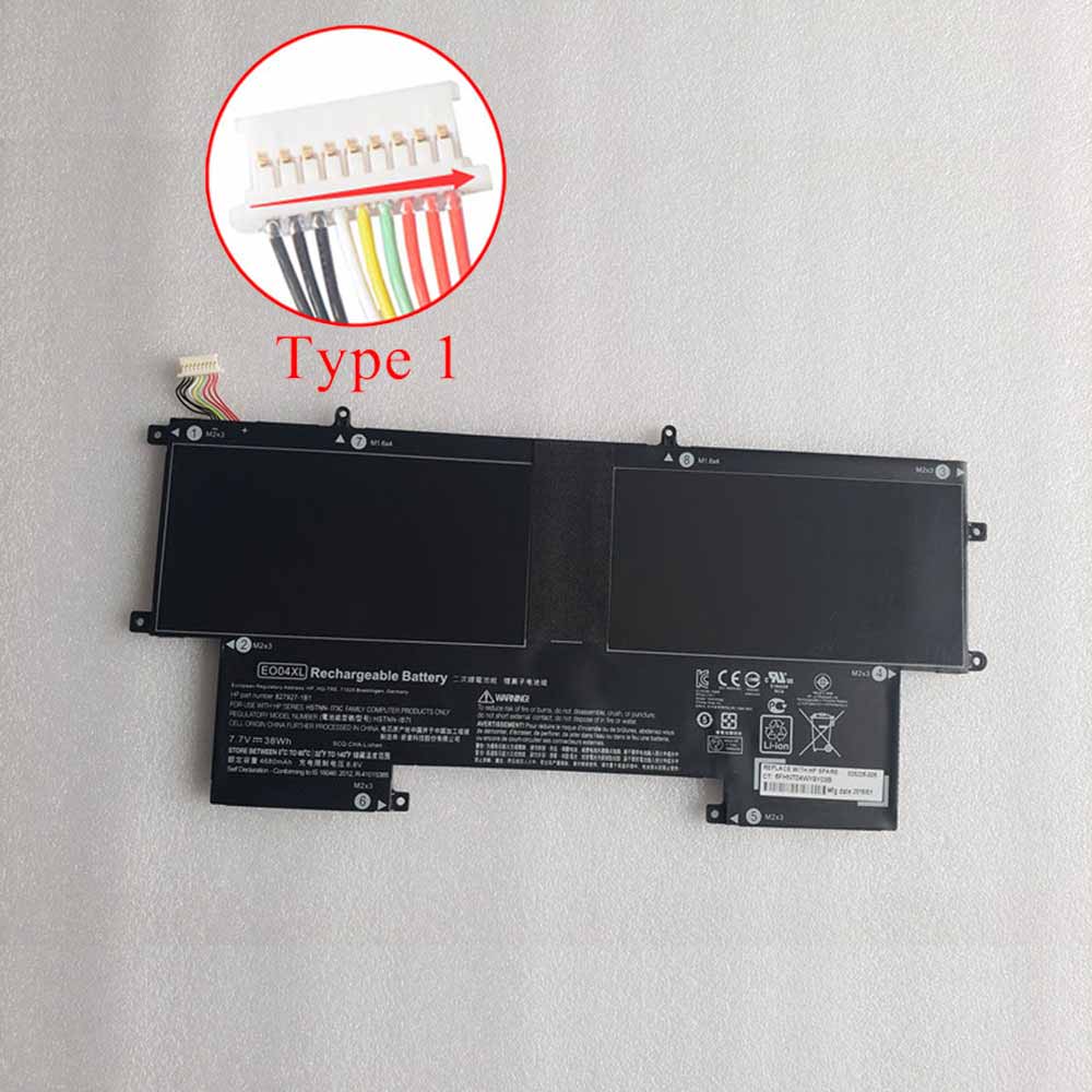Batterie pour HP EliteBook Folio G1 HSTNN-I73C, 38Wh 
