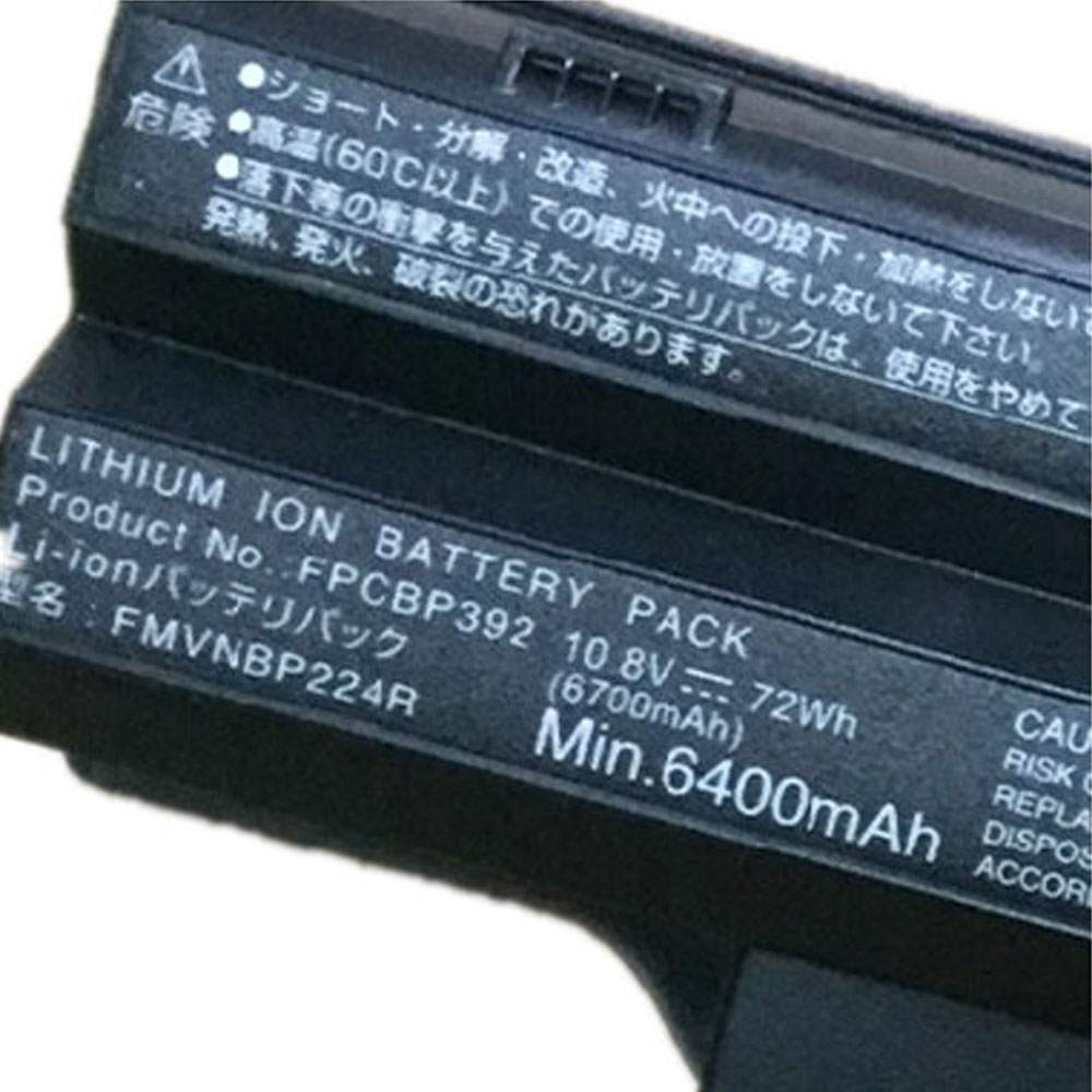 Batterie pour Fujistu SH782 S782 Series FPCBP392, 72Wh/6400mAh 