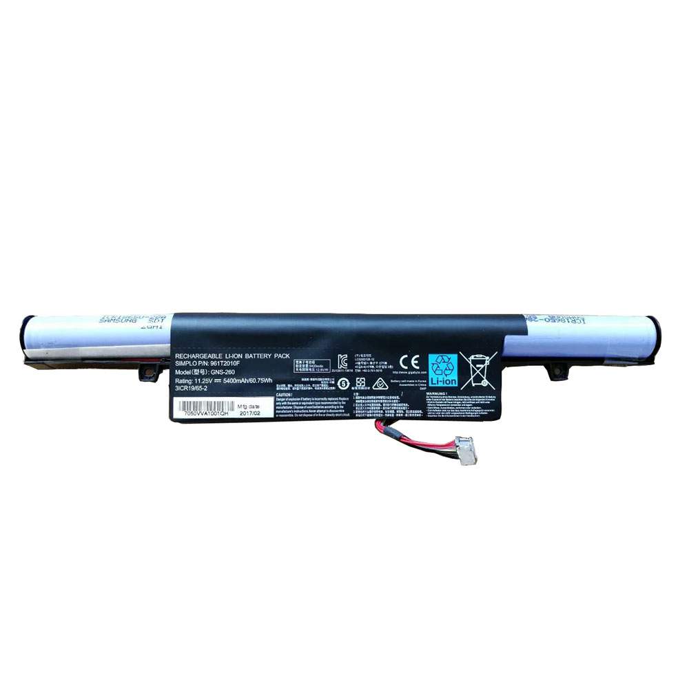 Batterie pour Gigabyte P55G P55K P55W V4 V5 V6 V7 Series 961T2010F, 60.75Wh/5400mAh 