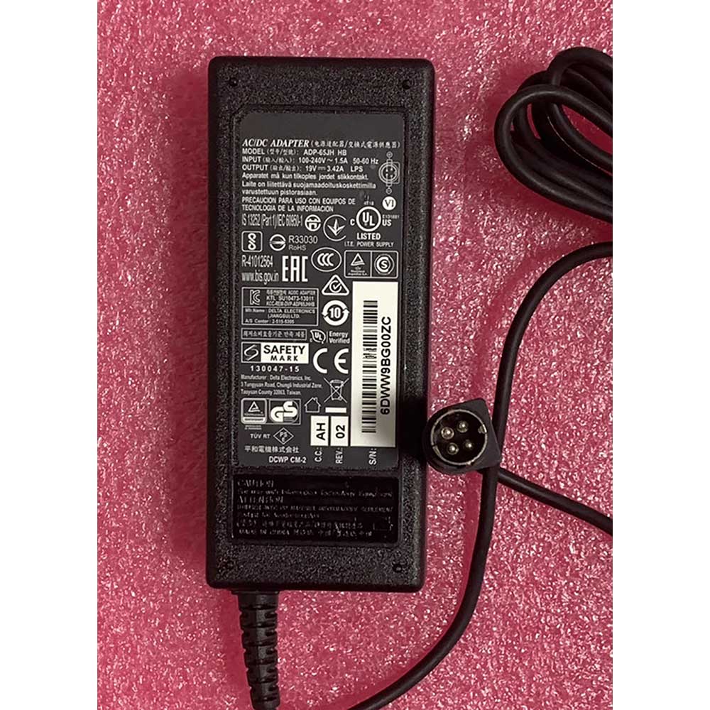 Adaptateur pour Delta ADP-65JH HB 19V 3.43A /3.42A 65W adapter - ADP-65JH-HB Adaptateur pour Delta ADP-65JH HB 19V 3.43A /3.42A 65W adapter - ADP-65JH-HB