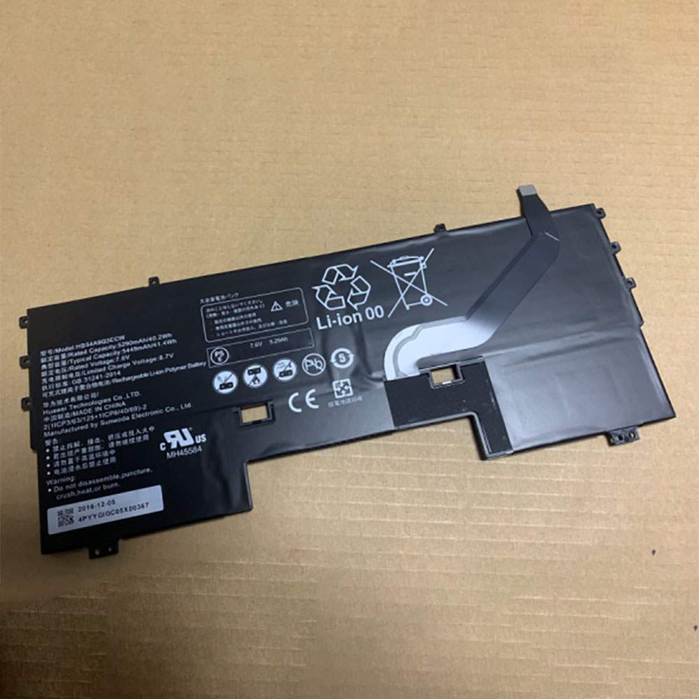 Batterie pour HUAWEI MateBook X WT-W09 HB54A9Q3ECW, 5449mAh 
