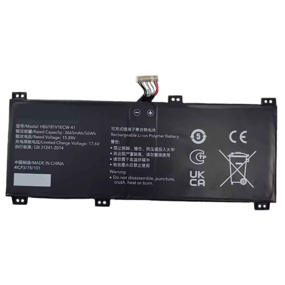 Batterie pour Huawei HONOR MagicBook 16 Pro HYM-W56 HB6181V1ECW-41, 3665mAh 