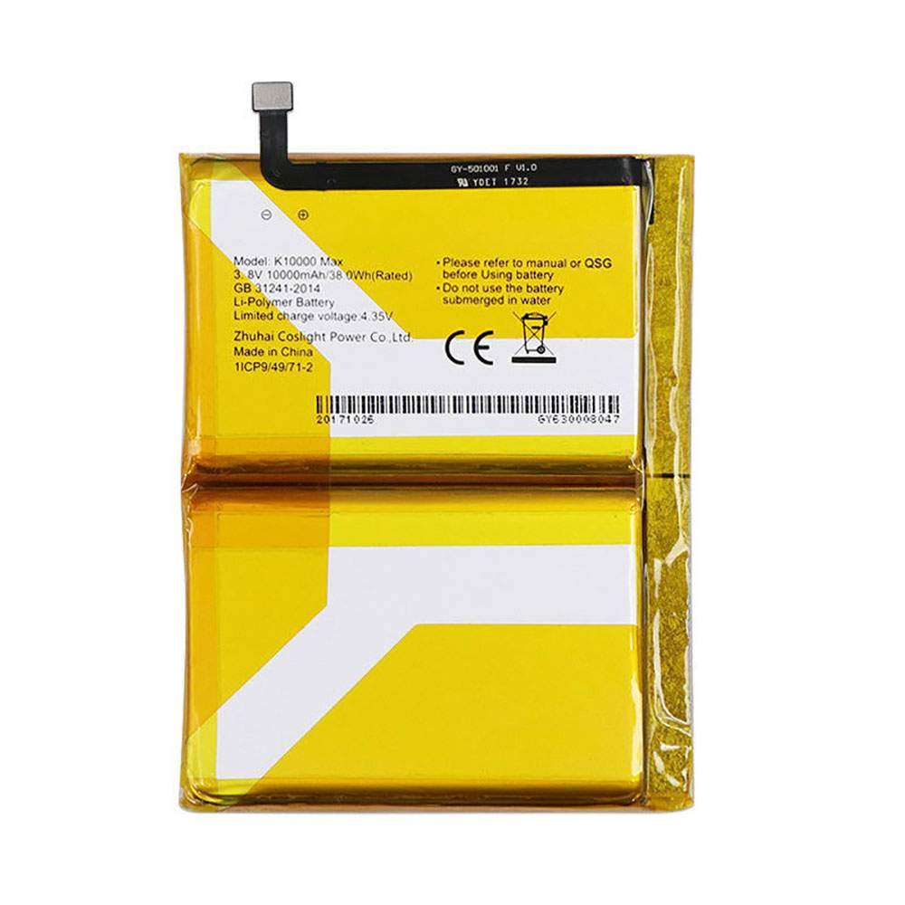 Batterie pour Oukitel K10000 MAX Phone K10000MAX, 10000mAh/38WH 