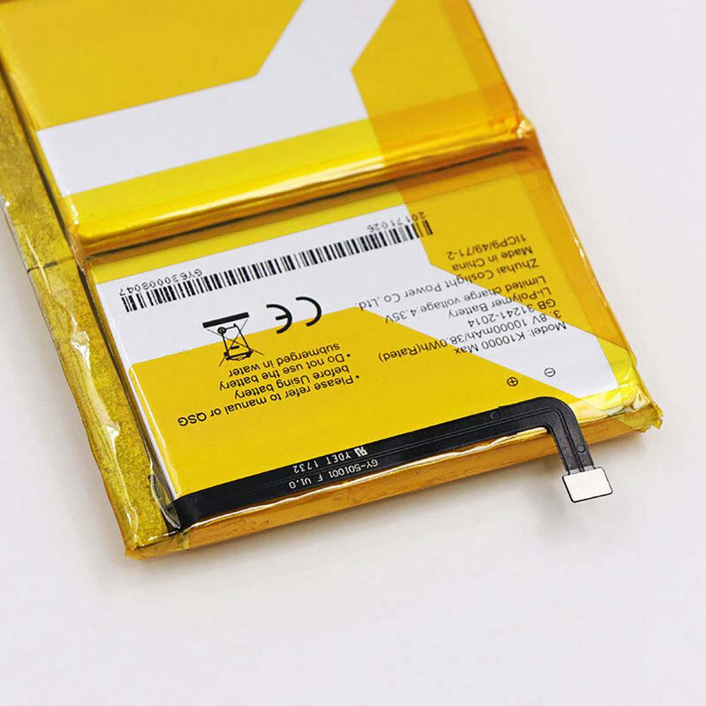 Batterie pour Oukitel K10000 MAX Phone K10000MAX, 10000mAh/38WH 