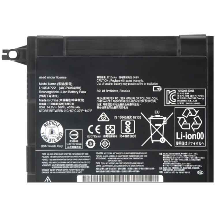 Batterie pour Lenovo IdeaPad Y701 Y700-14ISK Y700-15ISK L14S4P22, 4050mAh 