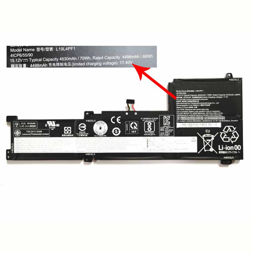 Lenovo L19L4PF1 Laptop accu batterij