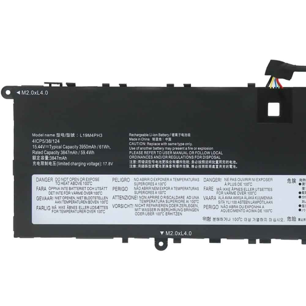 Batterie pour Lenovo Yoga Slim 7 Pro 14ITL5 82FX002KKR L19M4PH3, 3847mAh 
