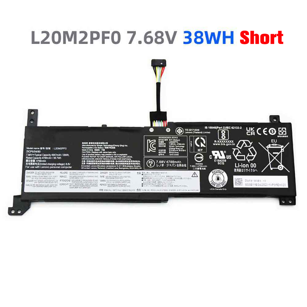 Lenovo L20M2PF0 Laptop accu batterij