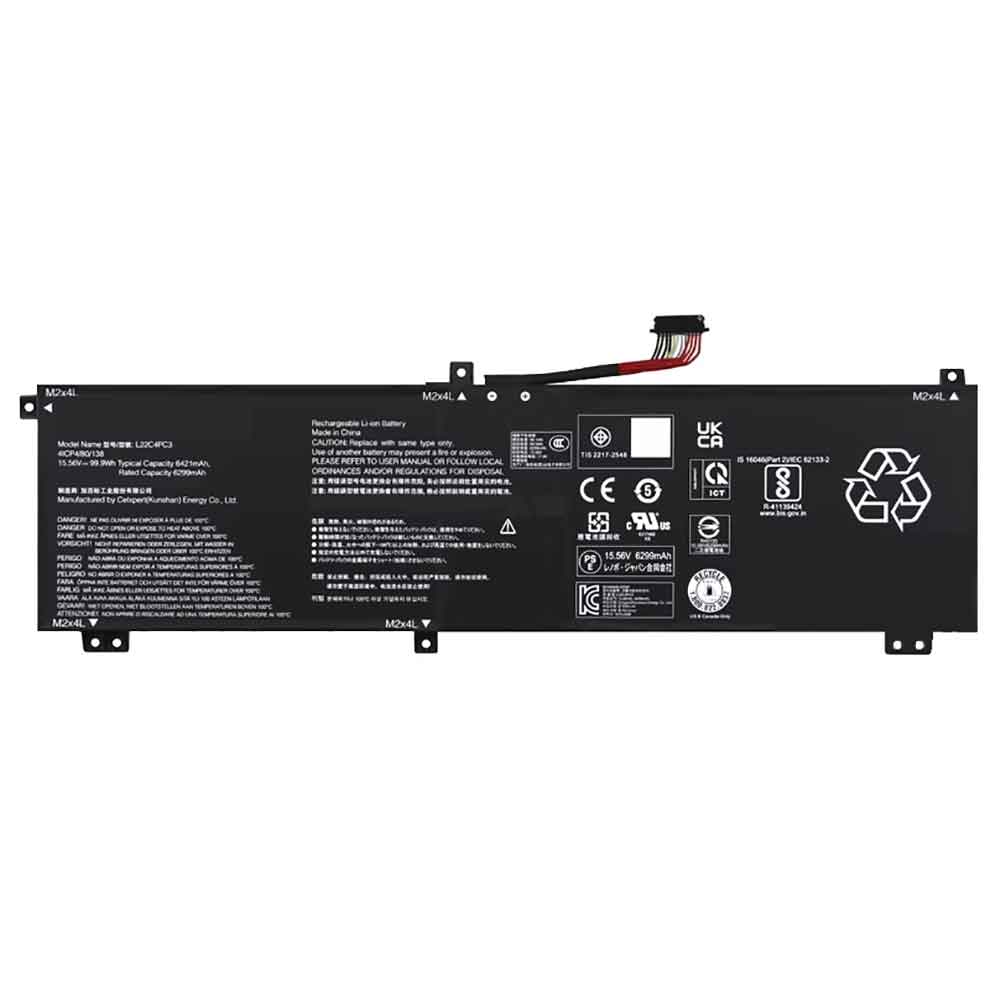 Batterie pour Lenovo Y9000X 2023 L22C4PC3, 6421mAh 
