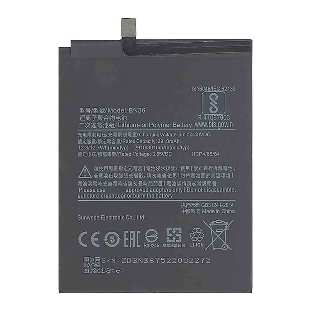 Xiaomi BN36 Mobiele Telefoon Accu batterij