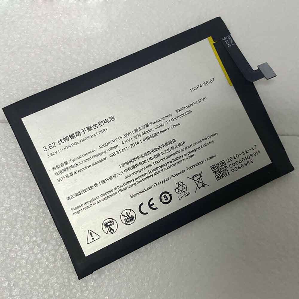 ZTE Li3937T44P6h886639 Mobiele Telefoon Accu batterij