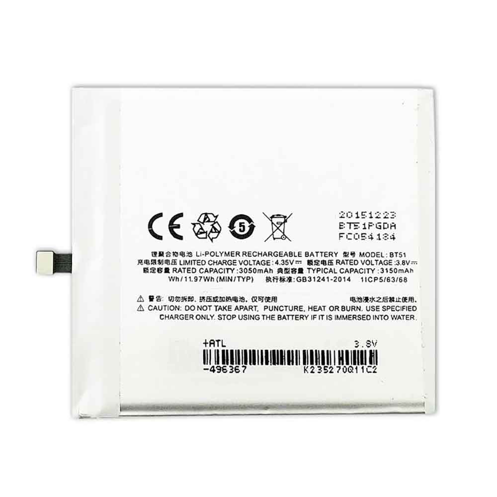 Meizu BT51 Mobiele Telefoon Accu batterij