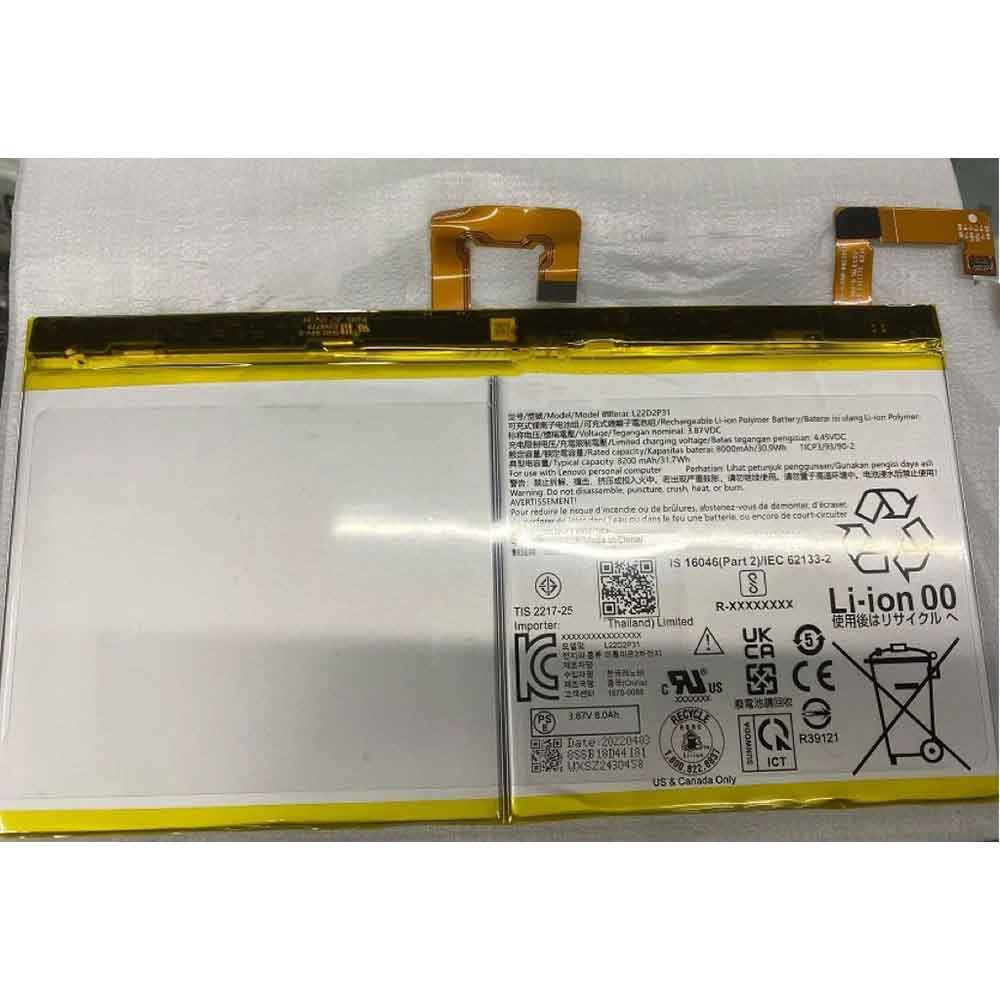 LENOVO L22D2P31 Tablet Accu batterij