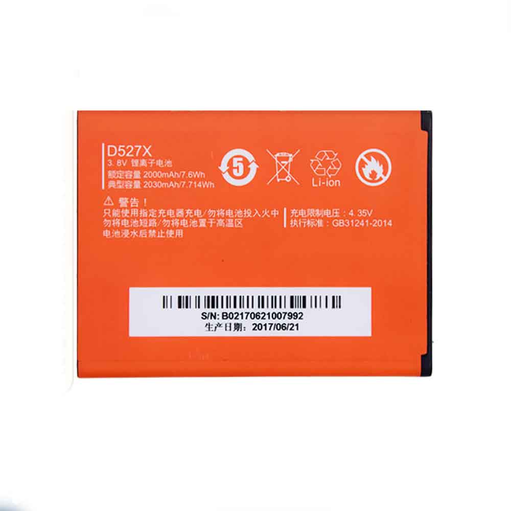 Green Orange D527X Mobiele Telefoon Accu batterij