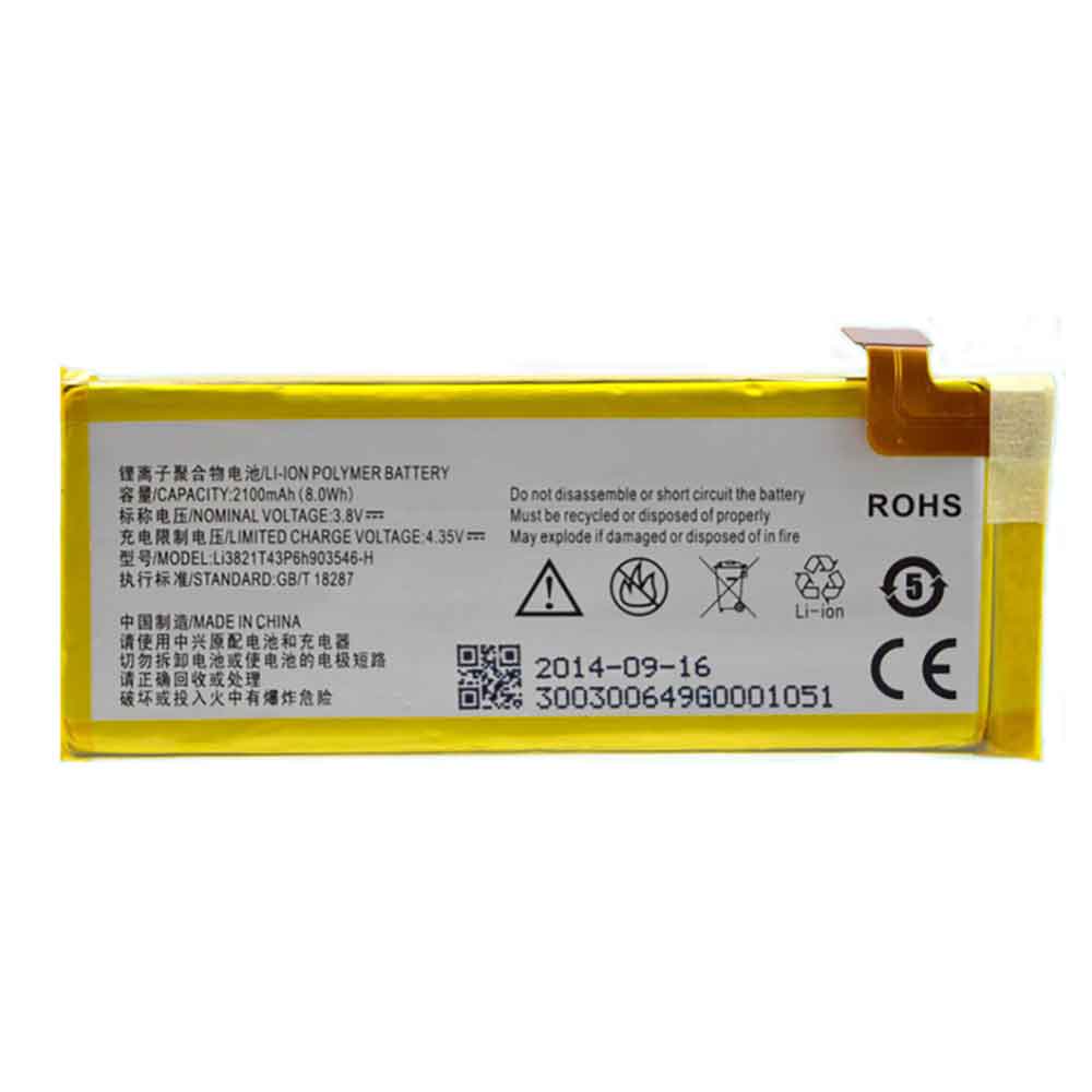 ZTE Li3821T43P6h903546-H Mobiele Telefoon Accu batterij