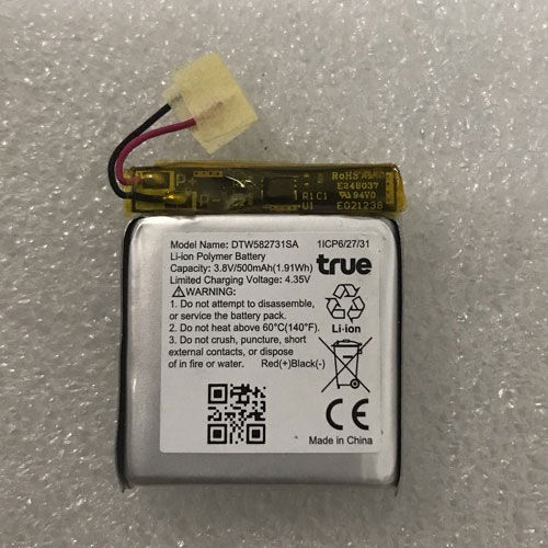 TRUE DTW582731SA Smartwatch Accu batterij