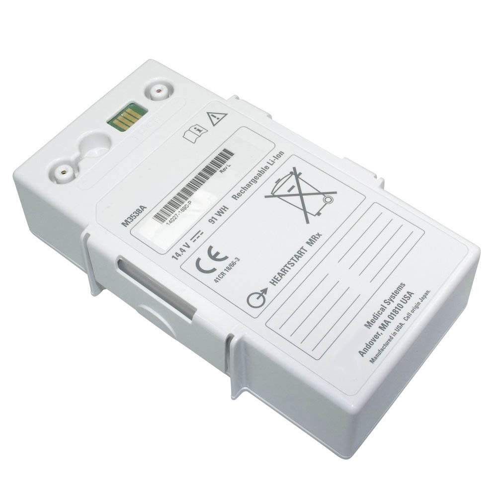 Batterie pour PHILIPS HeartStart MRX Unpackaged M3538A, 6.3Ah/91Wh 