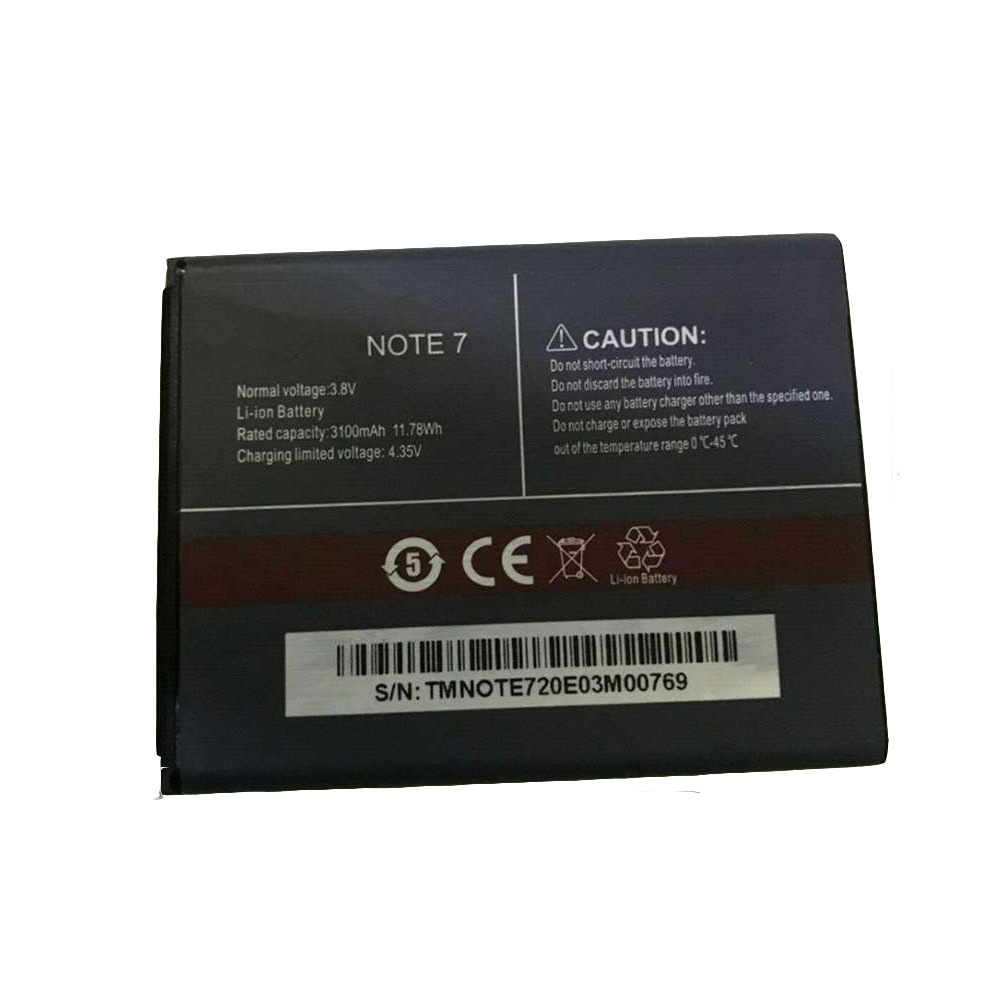 CUBOT Note_7 Mobiele Telefoon Accu batterij