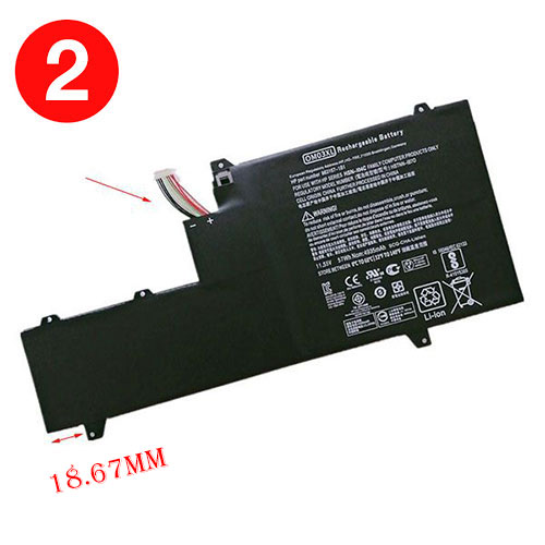 Hp 863280-855 Laptop accu batterij