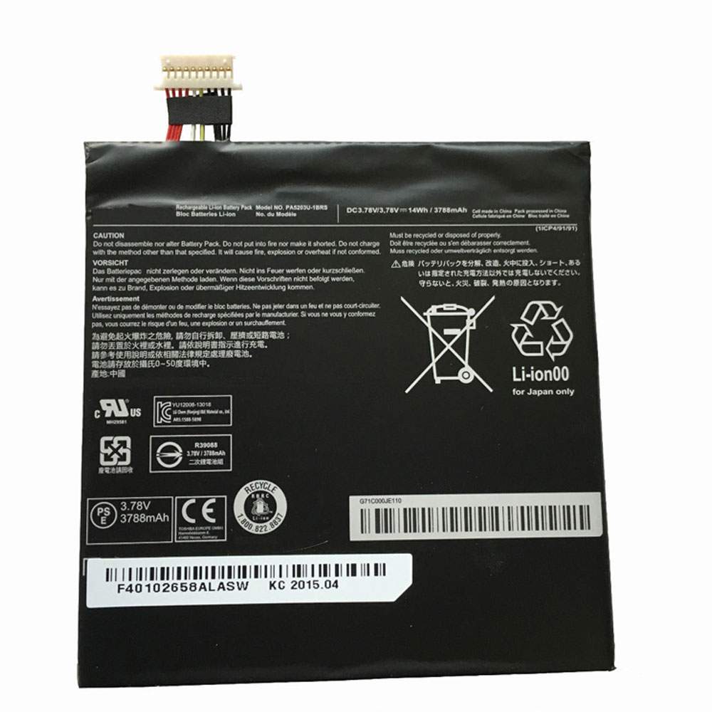 Toshiba PA5203U-1BRS Tablet Accu batterij